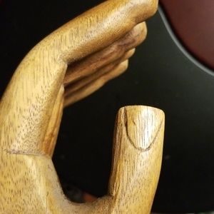 Accents - Carved Wooden Hand Accents - Carved Wooden Hand